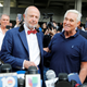 Attorney Bruce Rogow stands with his client Roger Stone as they spoke after Stone’s appearance at Federal Court in Fort Lauderdale, Florida, U.S., January 25, 2019.